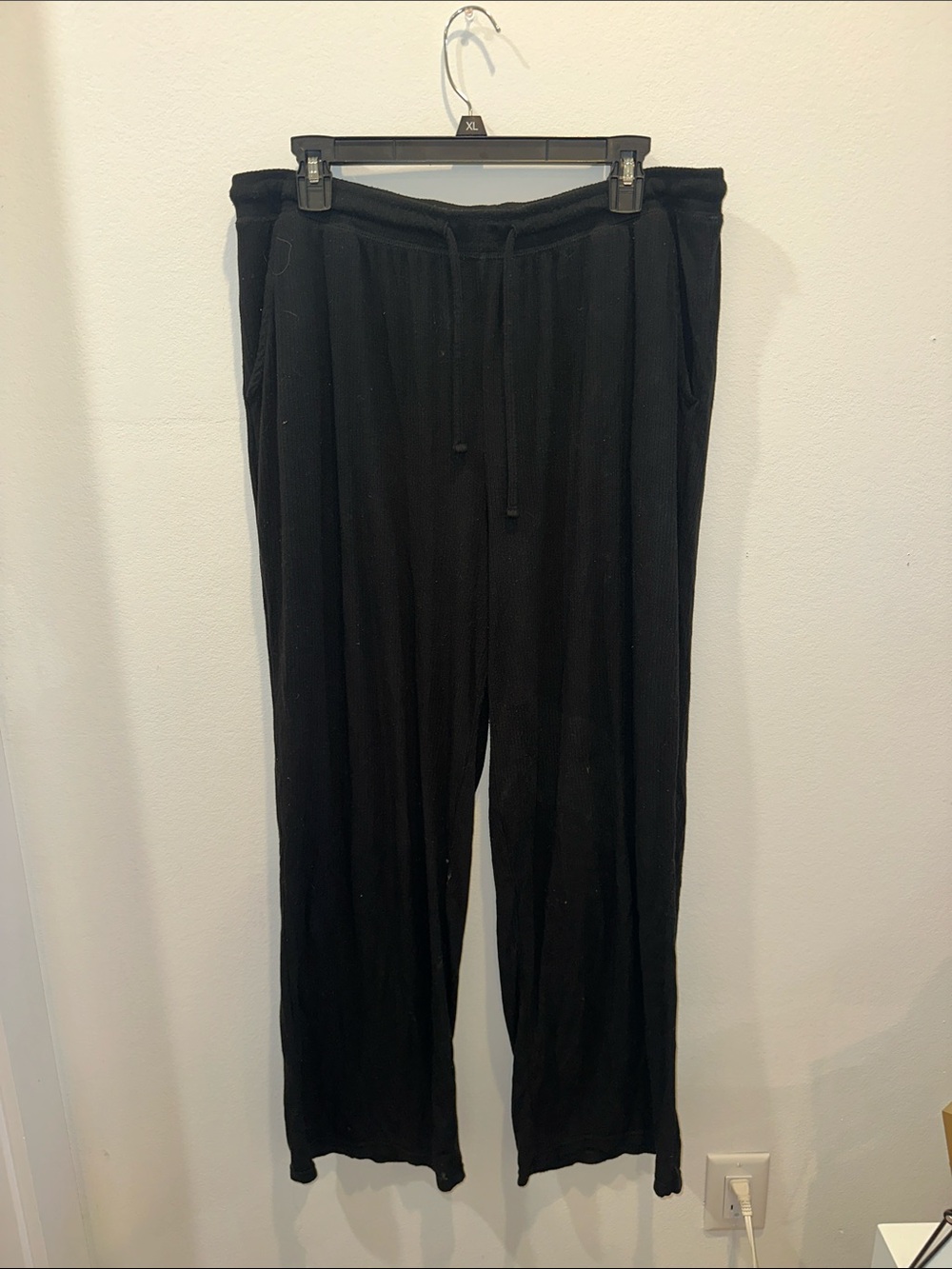 Target Black Women’s Ribbed Drawstring Sleepwear Pants